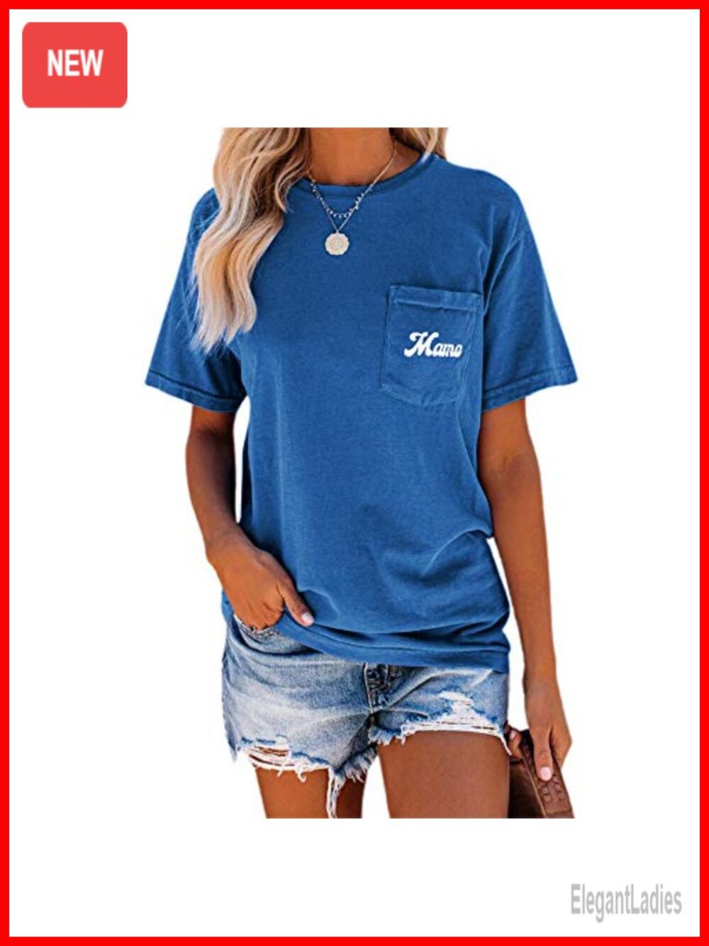 Womens Mama Graphic T Shirt Crew Neck Short Sleeve Tee Top